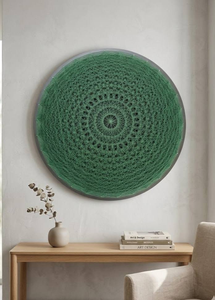 Emerald Ripple hanging in a Beirut interior